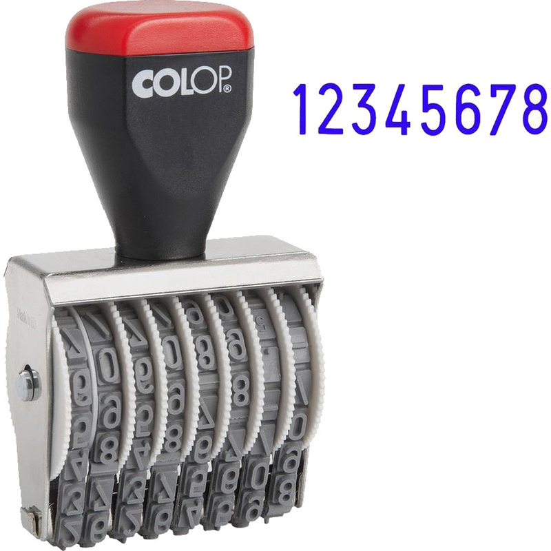 Изображение товара Нумератор ручной Colop 05008 8-разрядный для нумерации документов и товаров