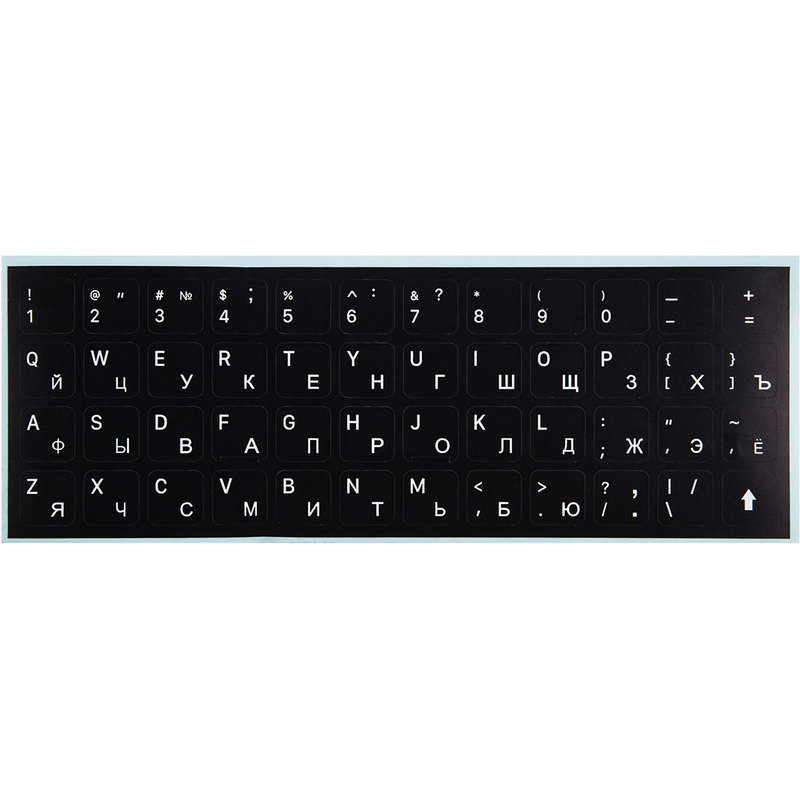 Изображение товара Этикетки для клавиатур Red Line черные универсальный размер 60 штук