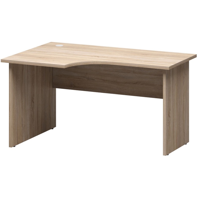 Изображение товара Уценка стол эргономичный левый дуб сонома 1360x900x740 мм