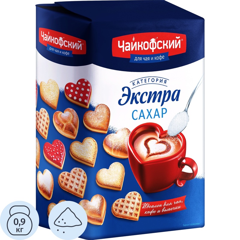 Изображение товара Сахарный песок Чайкофский 900 г
