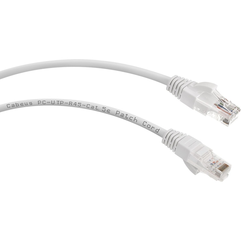 Изображение товара Патч-корд витая пара Cabeus PC-UTP-RJ45-CAT.5E-3M-WH-LSZH cat 5e 3 м Изображение товара Патч-корд витая пара Cabeus PC-UTP-RJ45-CAT.5E-3M-WH-LSZH cat 5e 3 м