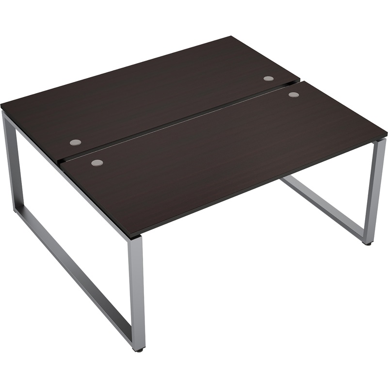 Изображение товара Стол приставной Avance 6МБ-О.6274 двухместный венге алюминий матовый 1600х1435х750 мм