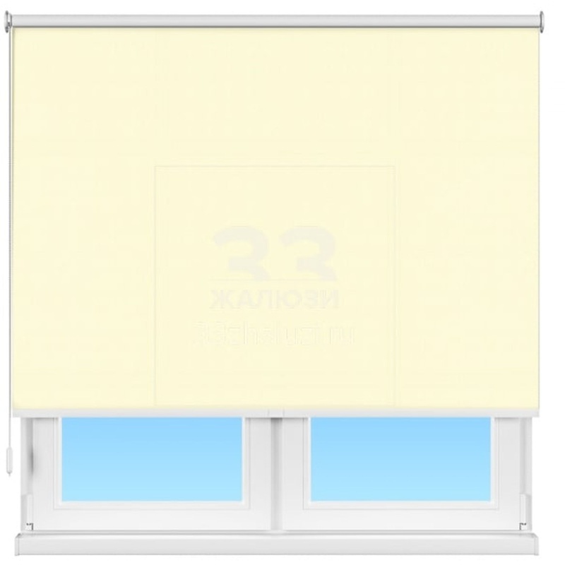 Изображение товара Рулонная штора Респект дм 17 вал кремов.02 дл.упр.3/4 72х135 см ш.в.зат.75