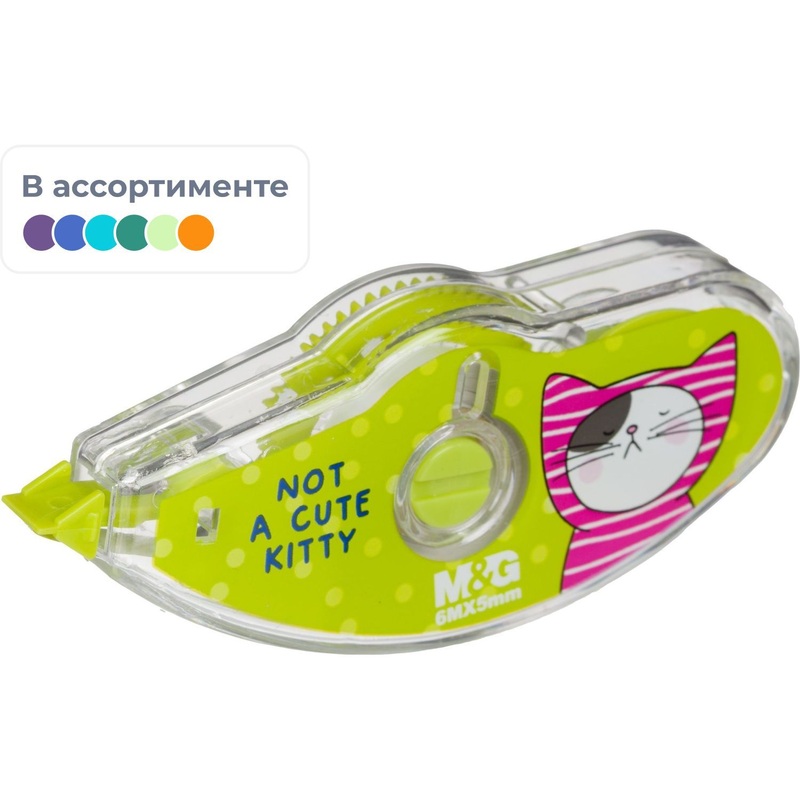 Изображение товара Корректирующая лента M&G So Many Cats 5 мм x 6 м для исправления текста