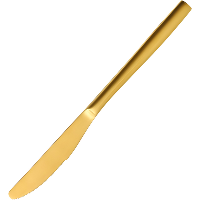 Изображение товара Нож столовый Comas Bcn Colors 18% Gold (6350-12) 20.2 см нержвеющая сталь (12 штук в упаковке)