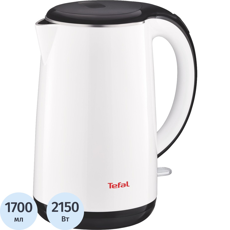 Изображение товара Электрический чайник Tefal KO260130 белый 1.7 л 2150 Вт