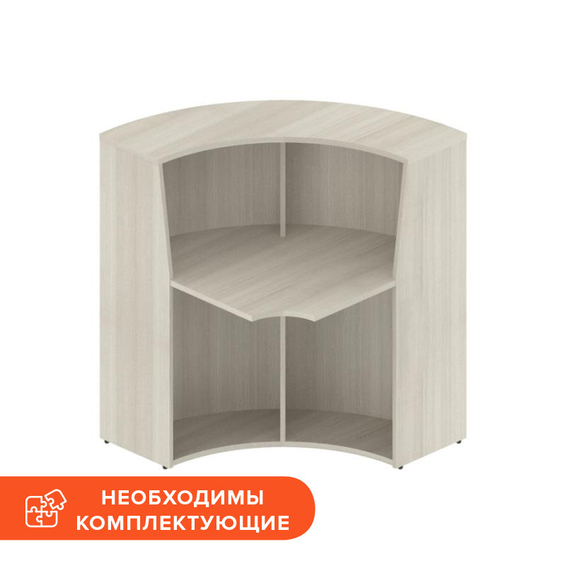 Изображение товара Угловой мебельный модуль Агат АЯ-90 ясень шимо 900x900x1200 мм
