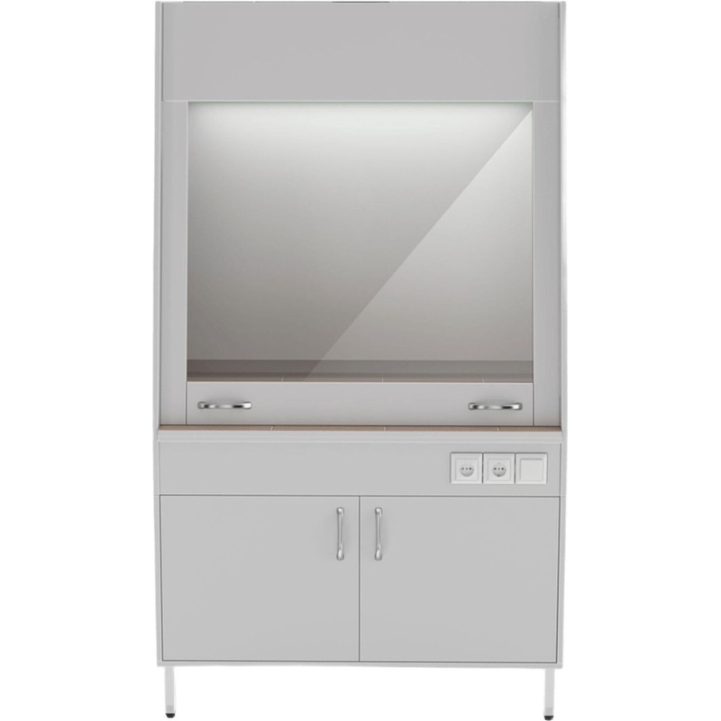 Изображение товара Лабораторный шкаф Теолаб ШВ-1200 кг белый с керамогранитной столешницей