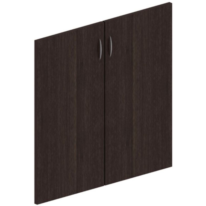 Изображение товара Двери низкие Форум/Статус ФР-8.0, ламинированные ЛДСП, венге/каштан, 792x18x764 мм, комплект 2 шт.