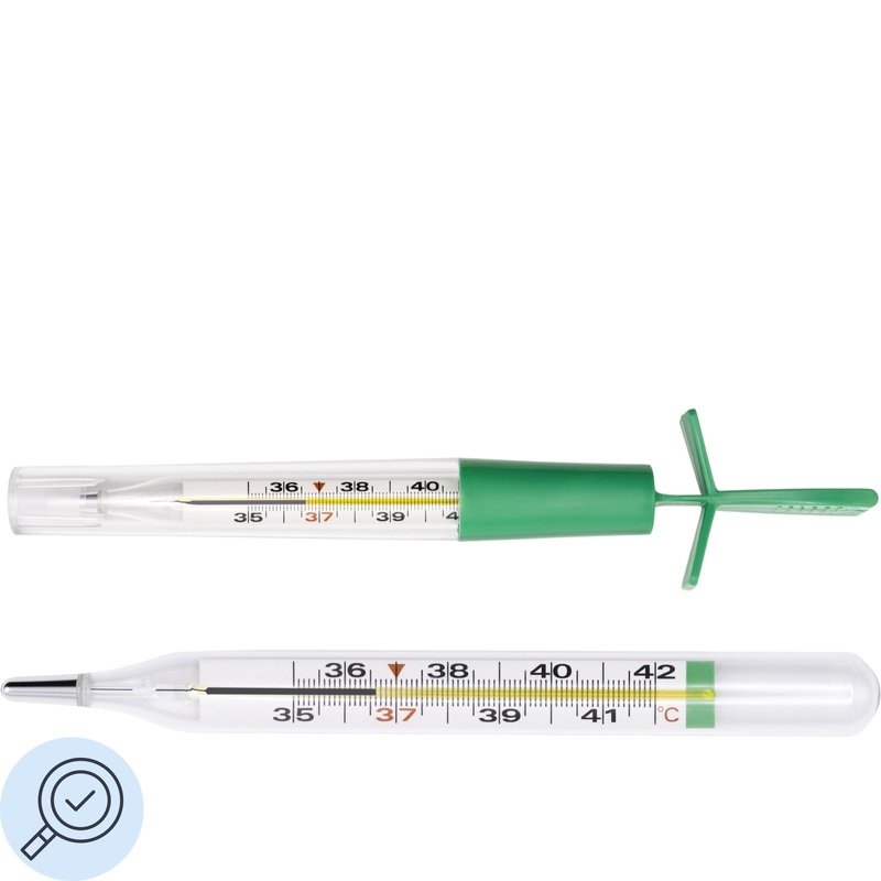 Изображение товара Медицинский безртутный стеклянный термометр Импэкс-Мед 4W для тела с поверкой РФ