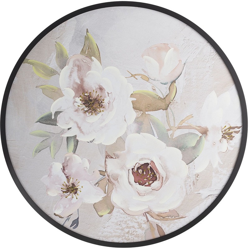 Изображение товара Картина на холсте Tomas Stern 81012 80x80 см с цветами в пастельных тонах