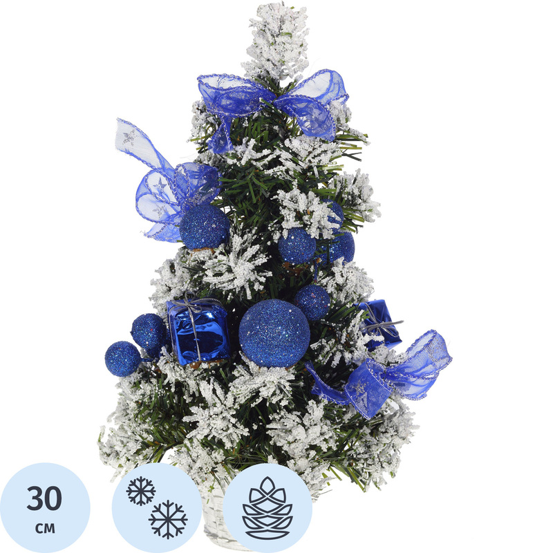 Изображение товара Ёлка искусственная новогодняя Remeco Collection настольная заснеженная с украшениями 30 см (237300)