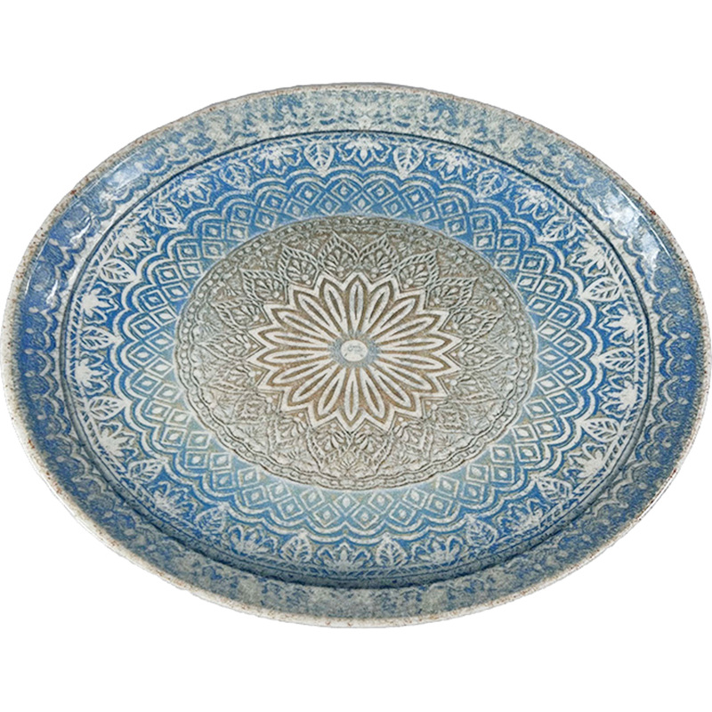 Изображение товара Фарфоровое блюдо для подачи Bonna Ривус Мув 36х28 см тёплый дизайн