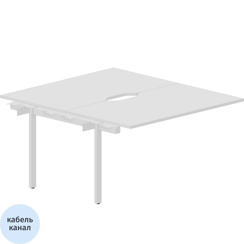 Изображение товара Стол прямой Arena (белый, 1380х1566х750 мм)