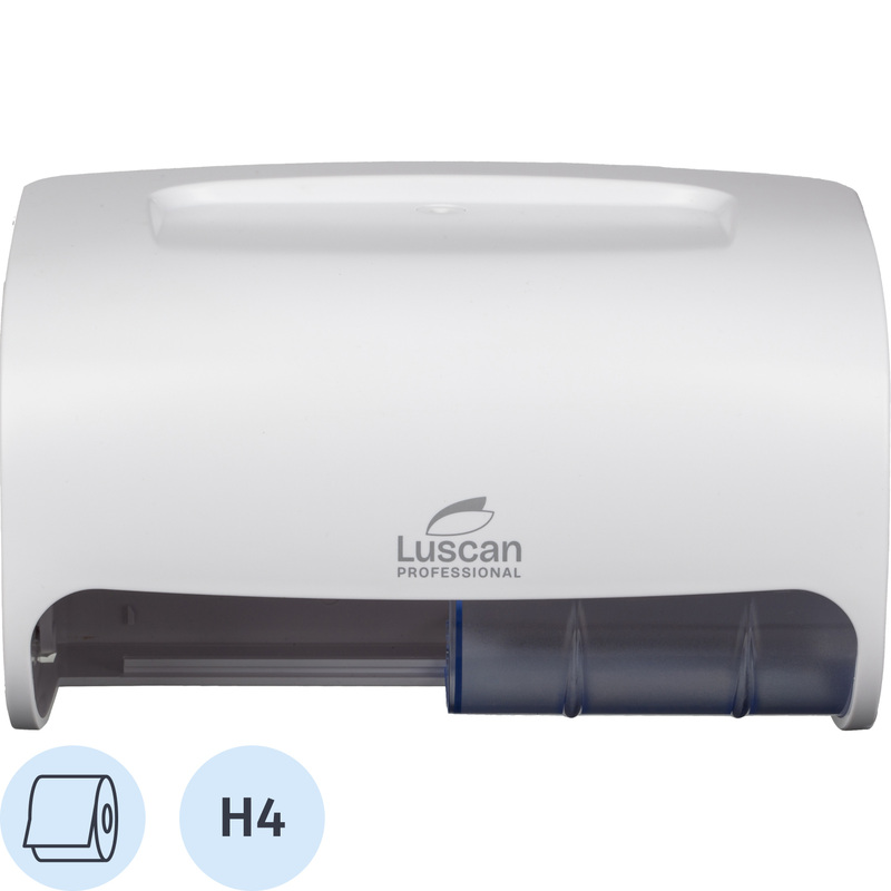 Изображение товара Диспенсер для туалетной бумаги рулонной Luscan Professional Doublemini T4 белый настенный