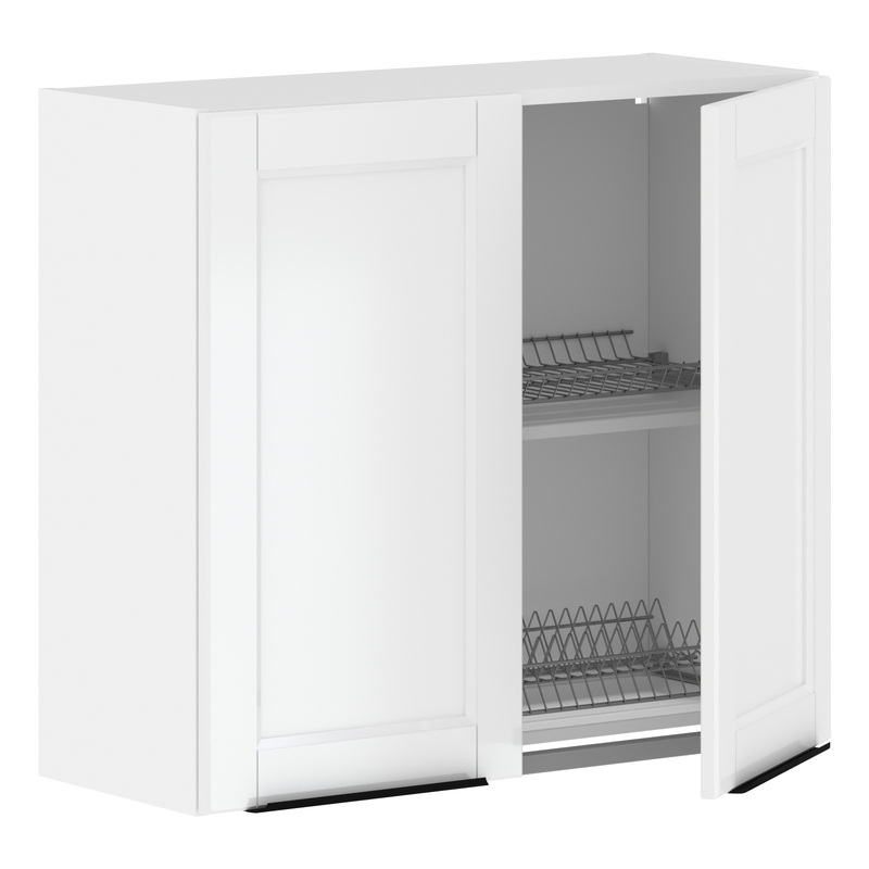 Изображение товара Шкаф с посудосушителем Sicilia (белая эмаль/белый, 800х320х720 мм)