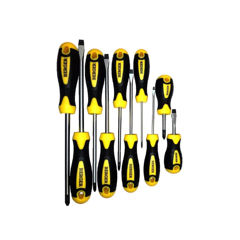 Изображение товара Набор отверток Berger BG1063 10 штук профессиональный и бытовой