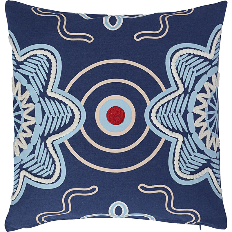 Изображение товара Декоративная подушка Tkano 45x45 см из хлопка с этническим дизайном