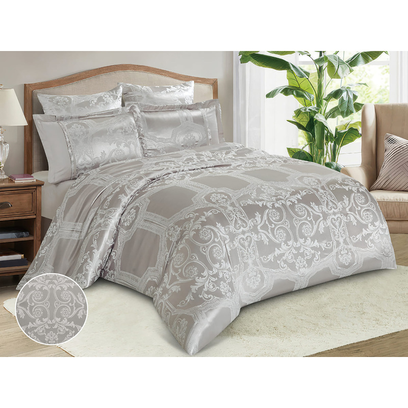 Изображение товара Комплект постельного белья Cleo Satin Jacquard евро сатин-жаккард 50x70/70x70 см