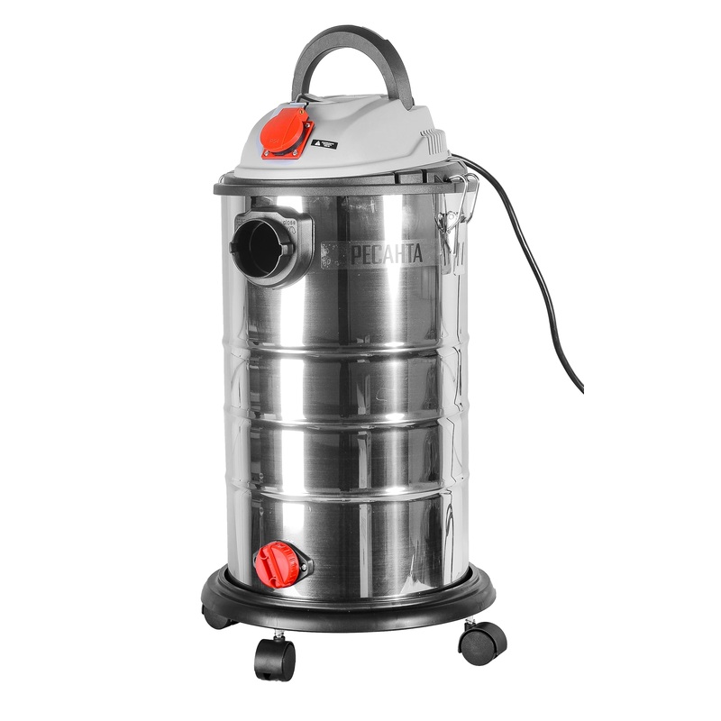 Изображение товара Строительный пылесос Ресанта ПС-1500/30 с фильтром HEPA и возможностью сбора жидкости