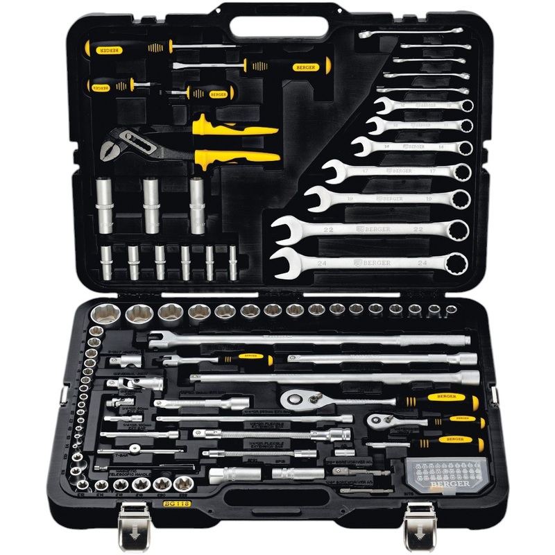 Изображение товара Набор инструмента Berger BG118-1214 118 предметов в кейсе