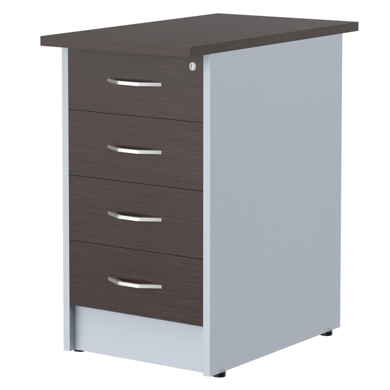 Изображение товара Тумба приставная Imago ТП-4.2А с замком (венге магия/металлик, 412х720х753 мм 4 ящика)