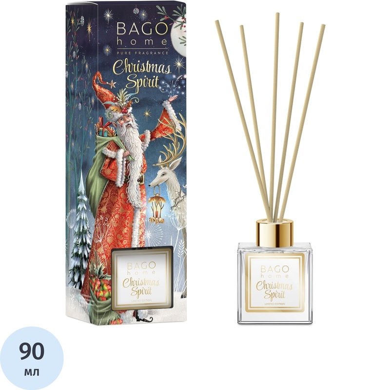 Изображение товара Аромадиффузор Bago home Новогоднее настроение 90 мл