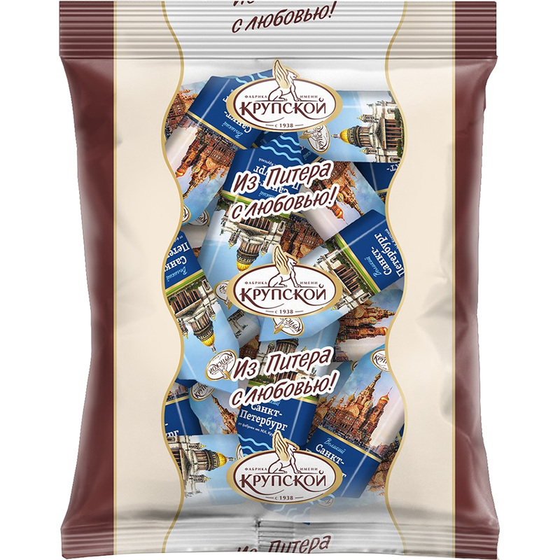 Изображение товара Конфеты вафельные Великий Санкт-Петербург 1 кг с начинкой и кофе ароматом