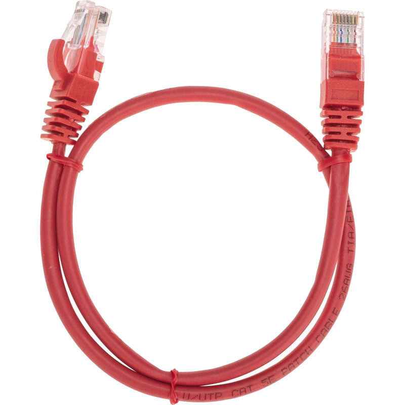 Изображение товара Патч-корд витая пара Rexant 02-0103-05 cat 5e 0.5 м с RJ-45 красный