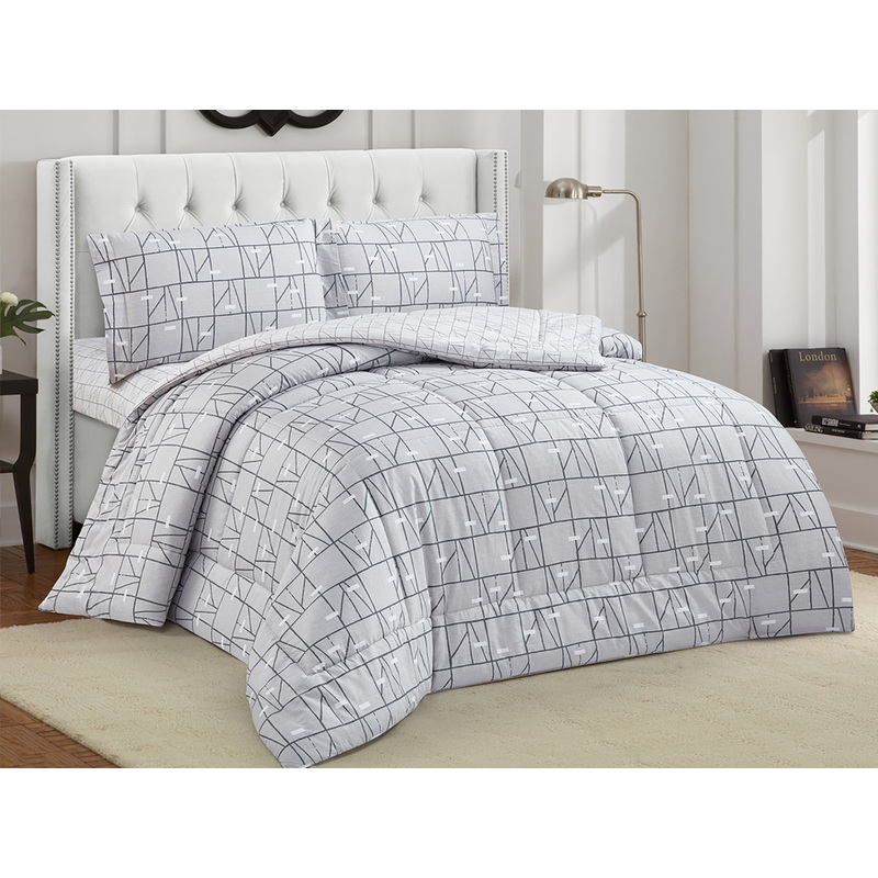 Изображение товара Набор евро Cleo Notte Bianca (одеяло 220x240 см, комплект постельного белья)