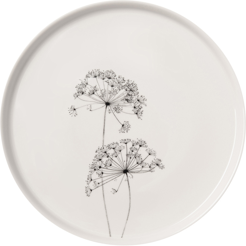 Изображение товара Десертная тарелка Home Queen Фенхель фарфор 20.45 см 6 штук