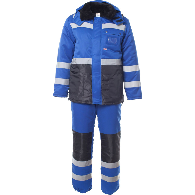 Изображение товара Костюм рабочий зимний Алдан для мужчин васильковый/черный размер 52-54