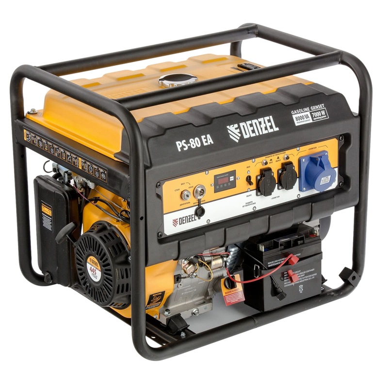 Изображение товара Генератор бензиновый Denzel PS-80EA (946924)