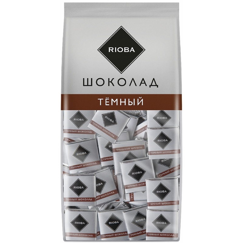 Изображение товара Шоколад порционный Rioba тёмный (160 штук по 5 г)