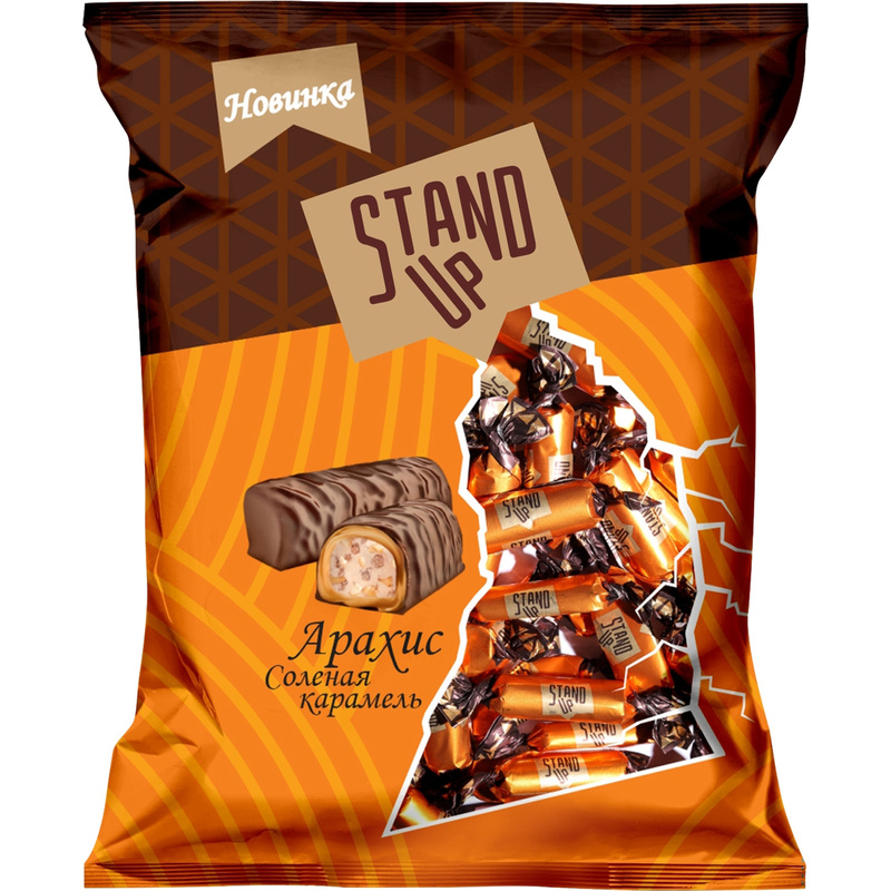 Изображение товара Шоколадные конфеты Stand Up 1 кг с разными наполнителями, Россия