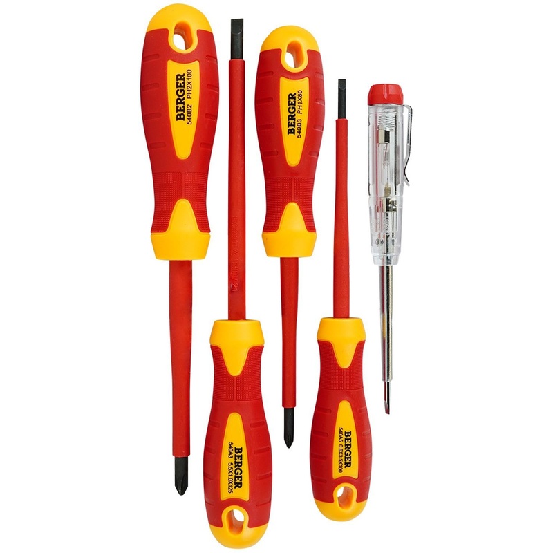 Изображение товара Набор отвёрток Berger BG1065 (5 штук)