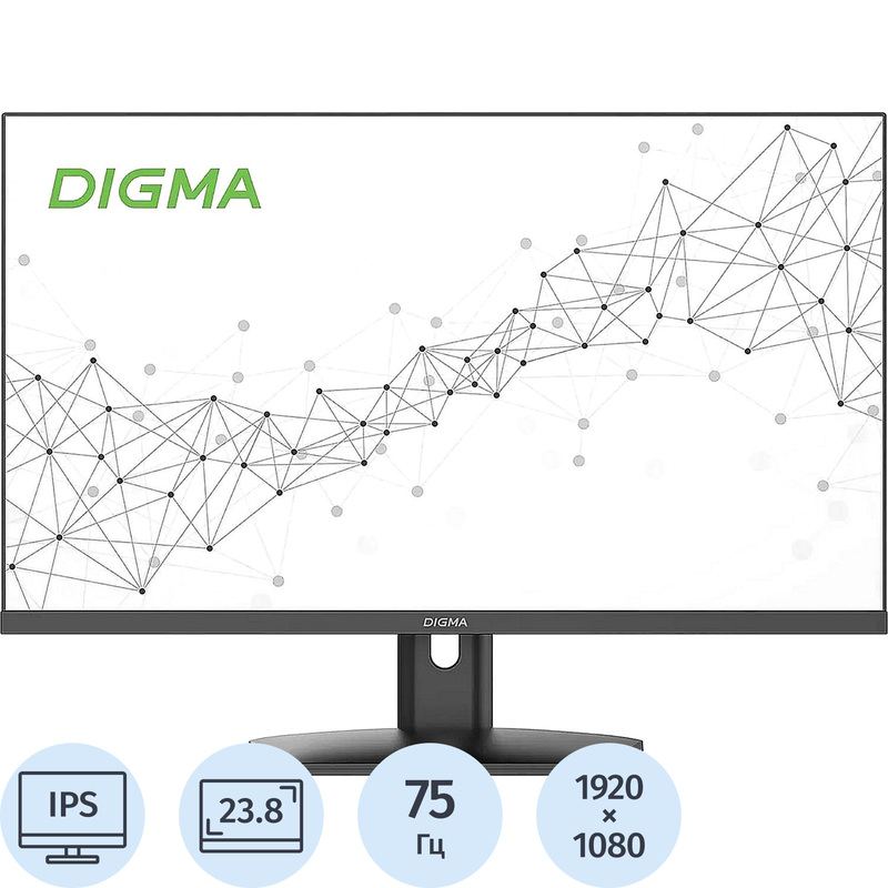 Изображение товара Монитор 23.8 дюймов Digma 24P201F IPS Full HD HDR адаптивная синхронизация черный