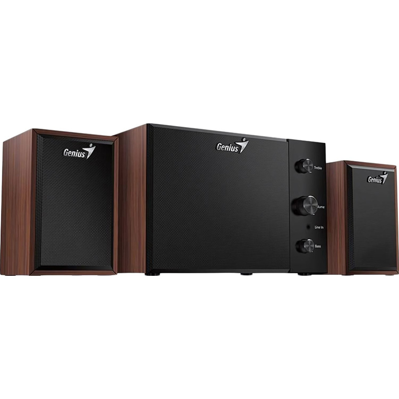 Изображение товара Генинус Колонки 2.1 SW-2.1 350 мощные компьютерные динамики коричневый