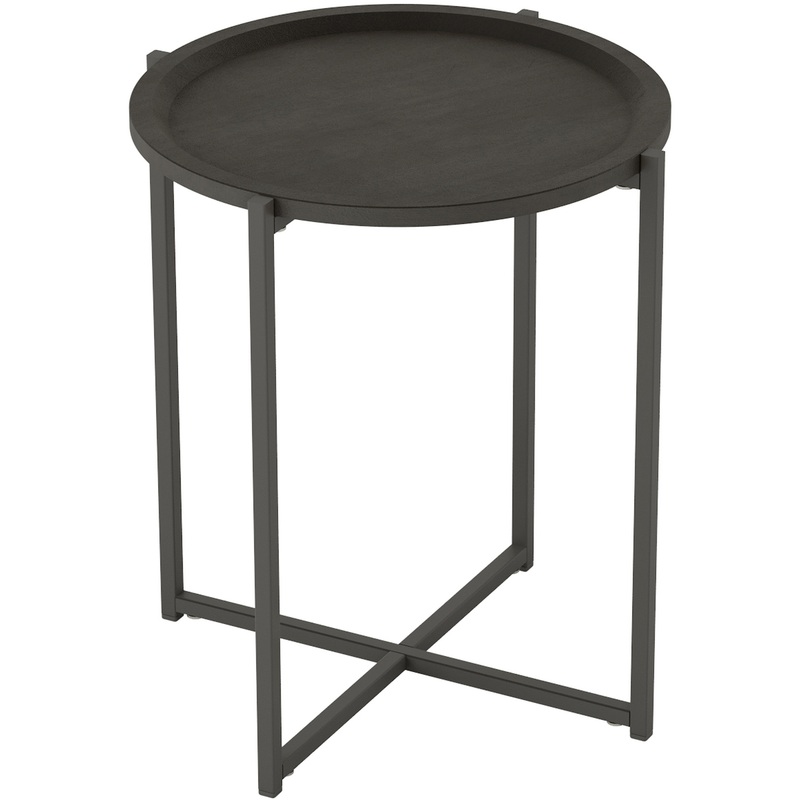 Изображение товара Стол журнальный Бьерн в черном лофте, 455х455х505 мм