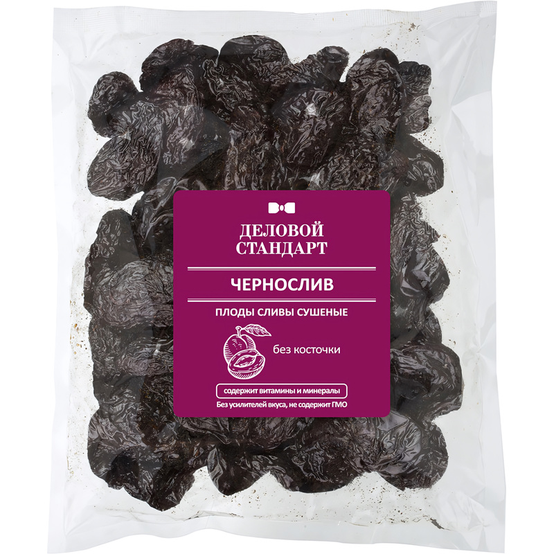 Изображение товара Чернослив Деловой Стандарт 500 г натуральный сухофрукт без косточек