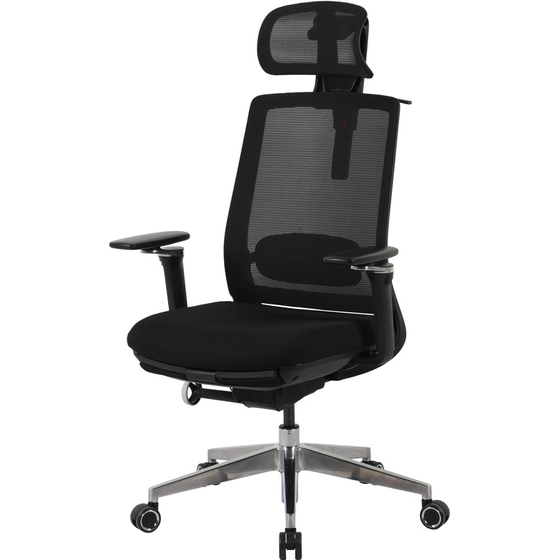 Изображение товара Уценка. Кресло для руководителя Easy Chair 520 STC чёрное (сетка/ткань, алюминий)