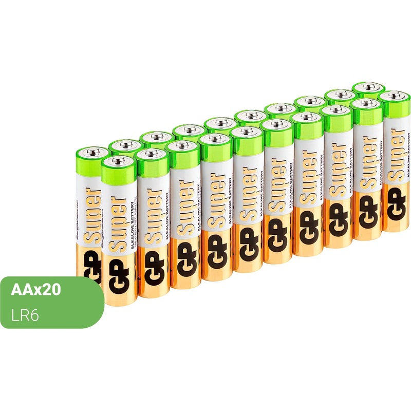 Изображение товара Уценка. Батарейка АА пальчиковая GP (20 штук в упаковке)