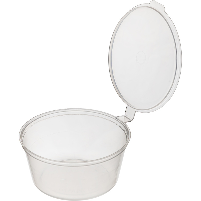 Изображение товара Соусник одноразовый с крышкой 62 мм 50 мл, упаковка 1200 штук