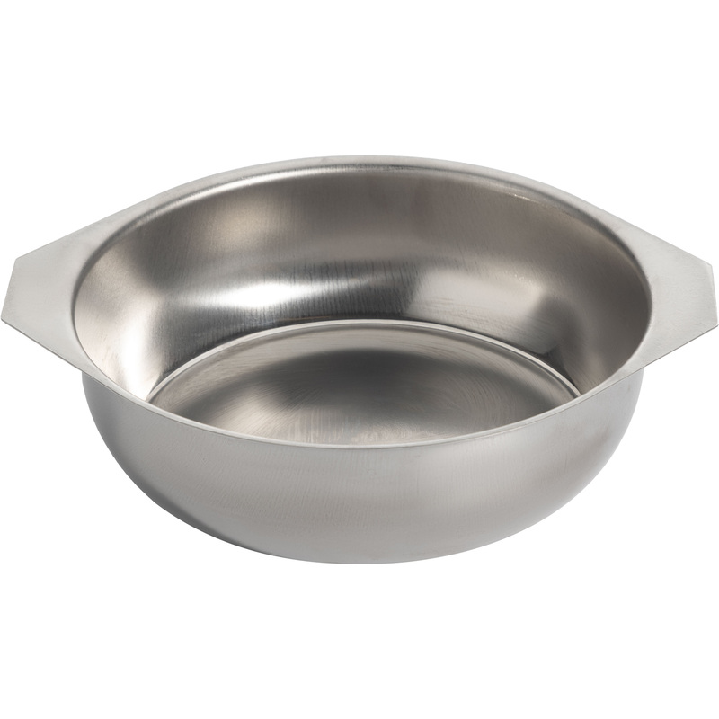 Изображение товара Тарелка из нержавеющей стали Amet 16 см серая - универсальная посуда для дома и пикника