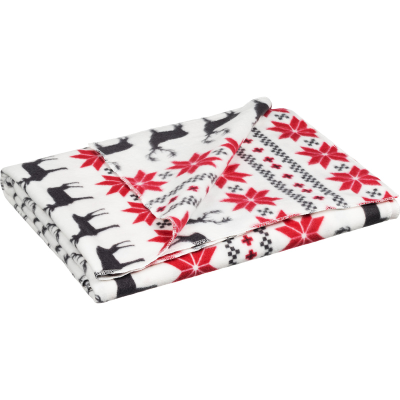 Изображение товара Плед Luscan флис 130x170 см разноцветный для дома и поездок