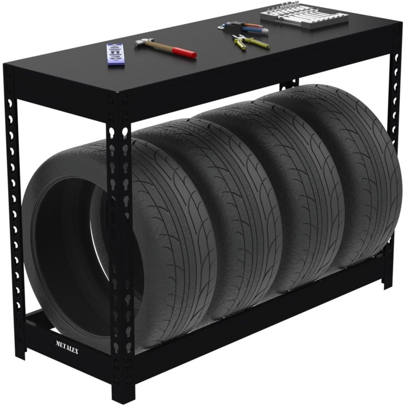 Изображение товара Металлический стеллаж для хранения шин и колес Metalex 108286 1000х400х950 мм