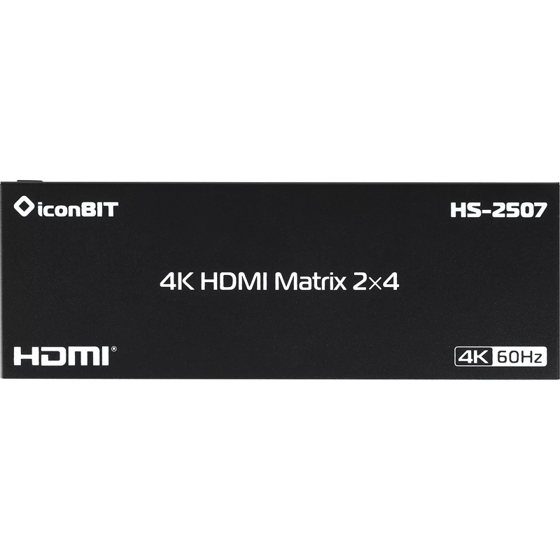 Изображение товара Коммутатор Iconbit HS-2507 4K HDMI с пультом металлический черный