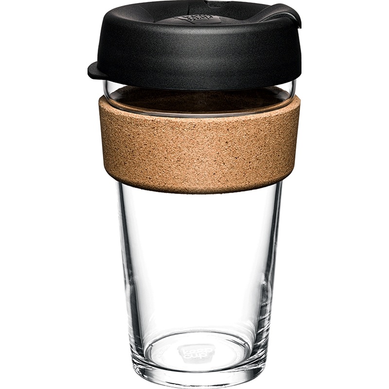 Изображение товара Кружка с крышкой KeepCup Brew Cork Black 454 мл экологичная многоразовая
