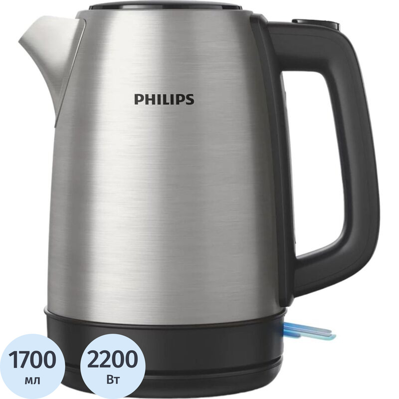 Изображение товара Электрический чайник Philips HD9350/90 серебристый 1.7 л 2200 Вт