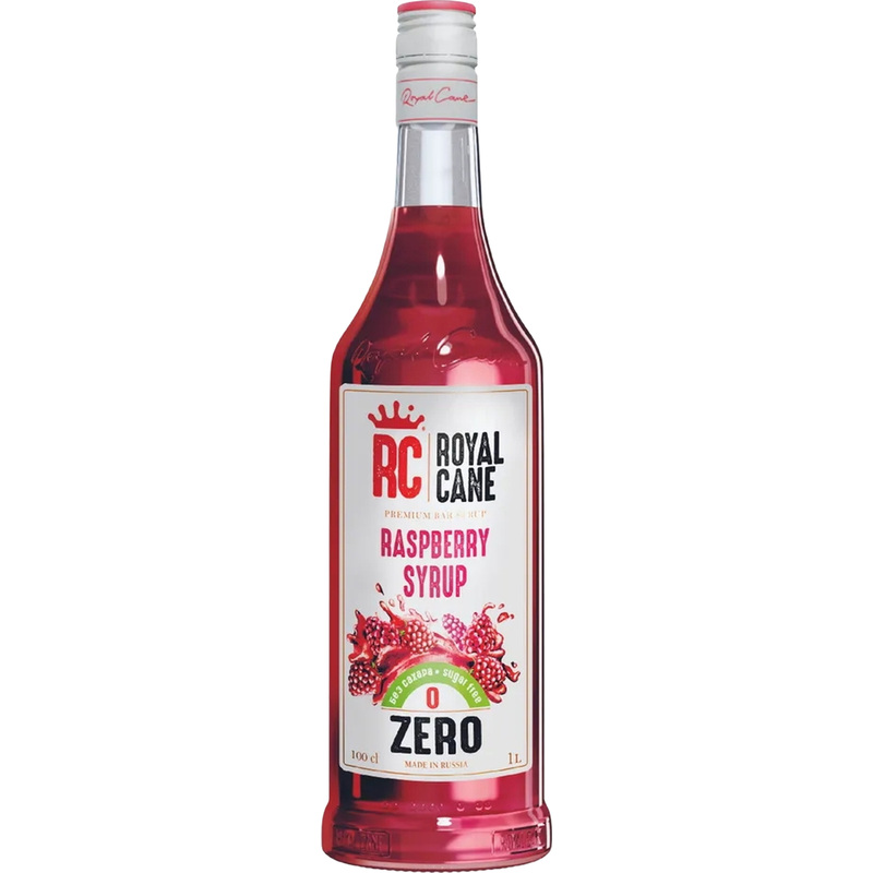 Изображение товара Сироп Royal Cane малина 1 л без сахара с натуральными заменителями